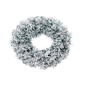 Guirlanda de Natal Nevada - 45cm - Ref. RZO402 - 1 unidade - Rizzo