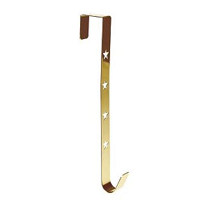 Suporte de Guirlanda Estrela Dourado - 30cm - 1 unidade - Cromus  - Rizzo