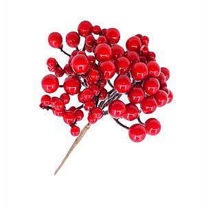 Pick Decorativo de Natal - Frutas Vermelhas - 29cm - 1 unidade - Rizzo