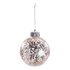 Bolas de Natal Transparente - Paete Chá - 10 cm - 4 unidades - Cromus - Rizzo