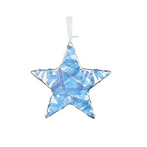 Enfeite Para Pendurar - Estrela Nacarado - 20cm - 1 unidade - Cromus - Rizzo