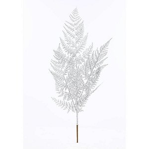 Galho Decorativo - Folhagem Prateada - 54cm - 1 unidade - Cromus - Rizzo