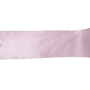 Fita Decorativa Aramada  Rosa Claro Cintilante - 6,3cm x 9,14m - 1 unidade - Rizzo