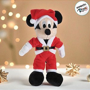 Pelúcia Mickey Mouse de Natal - 15cm - 1 unidade - Disney Original - Cromus