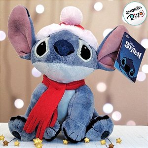 Pelúcia Stitch de Natal - 15cm - 1 unidade - Disney Original - Cromus