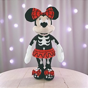 Pelucia Minnie Esqueleto - 59cm - Disney Original - 1 unidade - Cromus - Rizzo