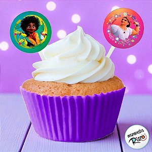 Pick Decorativo para Doces - Encanto - E.V.A - 12 unidades - Disney Original - Rizzo