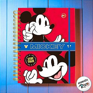 Caderno Smart Univ. Com Folhas Reposicionáveis - Mickey Mouse - Ref. 3818 - 1 unidade - Disney Original - DAC