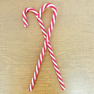 Enfeite Decorativo de Natal - Bengala Doce de Plástico - 24cm - 2 unidades - Rizzo