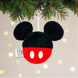 Enfeite Para Pendurar - Decoração de Natal - Pelúcia Mickey - 8cm - 1 unidade - Disney Original - Rizzo
