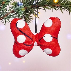 Enfeite para Pendurar Laço Minnie 10cm - 01 unidade Natal Disney - Cromus - Rizzo