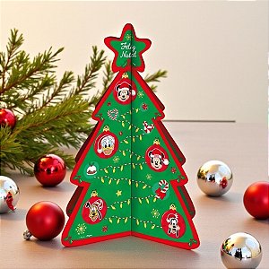 Decoração de Mesa - Natal Disney Turma do Mickey - 17,5x26x17,5cm - 1 unidade - Regina - Rizzo