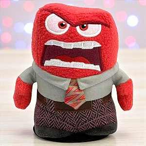 Pelúcia de Ombro - Raiva - Divertidamente - 10cm - 1 unidade - Disney Original - Fun