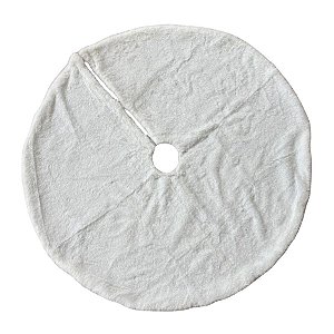 Saia para Árvore de Natal Redonda - Branco - 90cm - 1 unidade - Cromus - Rizzo