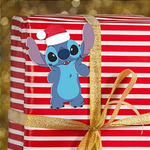 Aplique Imp EVA Relevo - Natal Stitch - 12x6cm - 5 unidades - Disney Original - Piffer