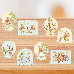 Decoração de Mesa - Ursinho Pooh - 13x16x4,5cm - 8 unidades - Festcolor