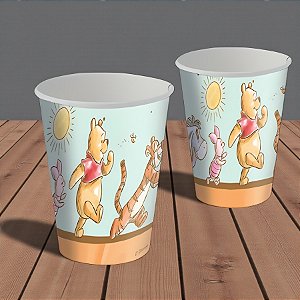 Copo de Papel - Ursinho Pooh - 200ml - 8 unidades - Festcolor