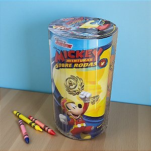 Kit Para Colorir Livro e Giz em Tubo - Mickey Mouse - 1 unidade - Disney Original - Editora DCL