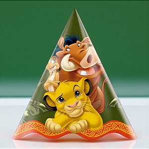 Chapéu de Aniversário - Rei Leão - 8 unidades - Disney Original - Regina