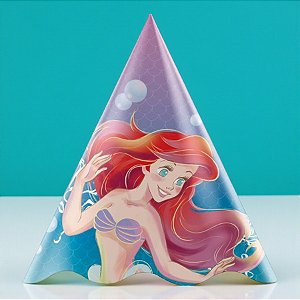 Chapéu de Aniversário - Ariel - 8 unidades - Disney Original - Regina