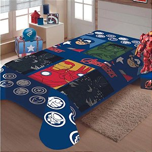 Manta Microfibra Fun - Vingadores - 1,5x2,0m - 1 unidade - Disney Original - Jolitex