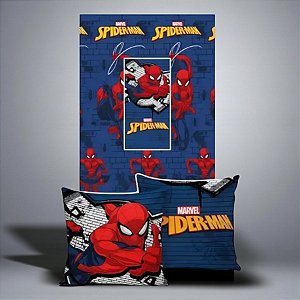 Manta Almofada 2 em 1 - Homem Aranha - 1 unidade - Disney Original - Jolitex