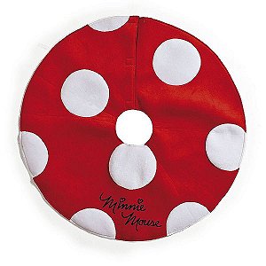 Saia para Árvore Minnie Vermelho Poá Branco 75cm - 01 unidade - Natal Disney - Cromus - Rizzo Embalagens
