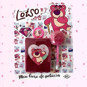 Meu Mini Livro de Pelúcia - Lotso - Toy Story - 11x8cm - 1 unidade - Disney Original -Editora DCL