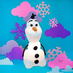 Luminária Olaf - Frozen - 39,5cm - 01 Unidade - Disney Original - Usare