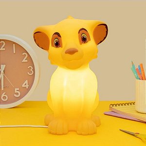 Luminária Simba - Rei Leão - 29cm - 1 unidade - Disney Original - Usare