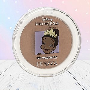 Pó Compacto - Tiana - Princesas - 10g - 1 unidade - Disney Original - Fenzza