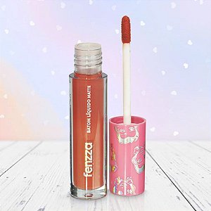 Batom Matte Líquido - Ariel - Princesas - 4,6g - 1 unidade - Disney Original - Fenzza