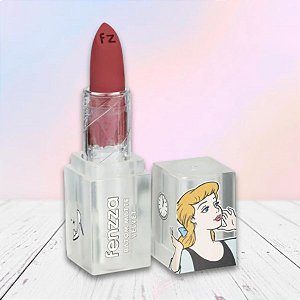 Batom Matte em Bala - Cinderela - Princesas - 3,6g - 1 unidade - Disney Original - Fenzza