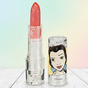Batom Mágico em Bala - Bela - Princesas - 3,1g - 1 unidade - Disney Original - Fenzza