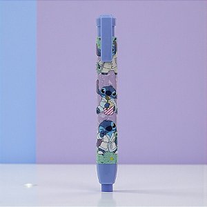 Caneta Borracha Stitch - Lilás  - 12cm - Disney Original - 1 unidade - Molin