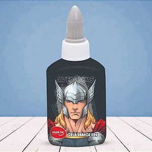 Cola Branca Thor - Vingadores - 40g - Disney Original - 1 unidade - Molin