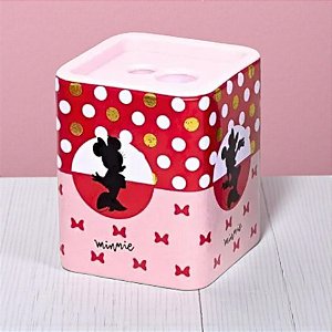 Apontador Duplo - Minnie Mouse - Laços e Poá - 5cm - Disney Original - 1 unidade - Molin