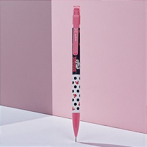 Lapiseira Minnie 0.7mm - Preto Poá - Disney Original - 1 unidade - Molin