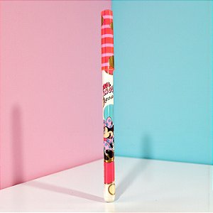 Caneta Minnie - Esferográfica Azul - Bolinhas - Disney Original - 1 unidade - Molin