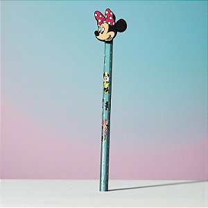 Lápis Minnie - HB Preto - Azul - Disney Original - 1 unidade - Molin