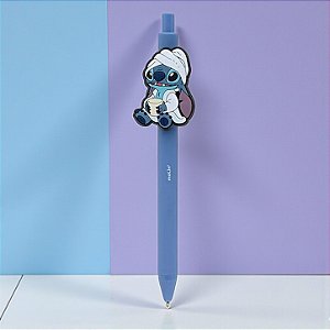 Caneta Stitch Banho - Esferográfica Azul - Disney Original - 1 unidade - Molin