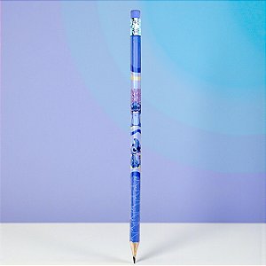 Lápis Stitch - HB Preto - Azul - Disney Original - 1 unidade - Molin