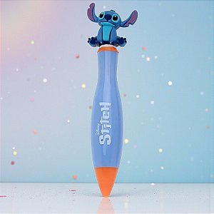 Mini Caneta Stitch Esferográfica - 11cm - Disney Original - 1 unidade - Molin