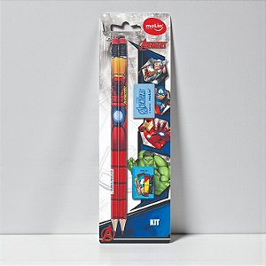 Kit Escolar - Vingadores - Sortido - 4 Itens - Disney Original - 1 unidade - Molin
