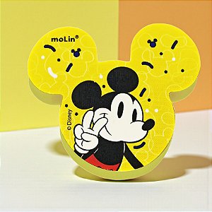 Borracha Escolar Mickey - Amarelo - 4cm - Disney Original - 1 unidade - Molin