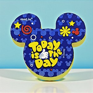 Borracha Escolar Mickey - Azul e Amarelo - 4cm - Disney Original - 1 unidade - Molin