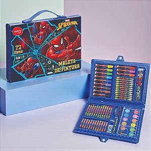 Maleta de Pintura - Homem Aranha - 72 Itens - 1 unidade - Molin