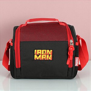 Lancheira Térmica Escolar - Homem de Ferro - 23x20cm - Disney Original - 1 unidade - Luxcel
