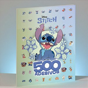 Livro 500 Adesivos Stitch - Disney Original - 1 unidade - Culturama