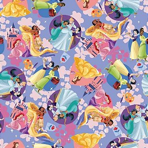 Folha para Presentes Disney - Princesas Be You - 69x89cm - 5 unidades - Cromus - Rizzo